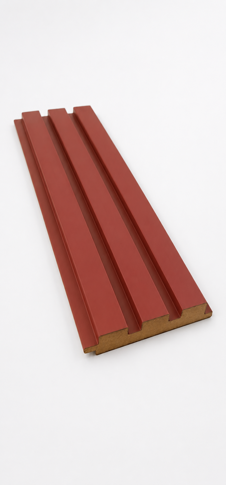 MDF Wandpaneel Nevada Terrakotta Lamellenoptik 18 x 124 mm 280 cm