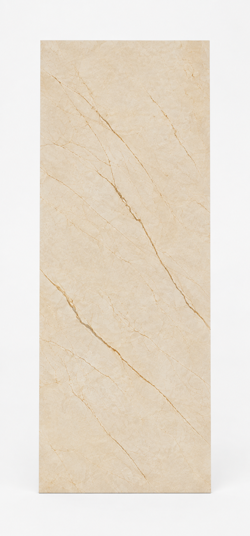 PVC-Wandpaneel - Crema Goldader - Marmoroptik - 122 × 260 cm - 1036