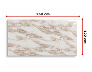 PVC-Wandpaneel - Calacatta Roségold - Marmoroptik - 122 × 260 cm - 1049