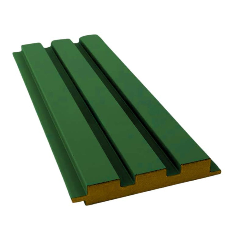MDF Wandpaneel Nevada Grün Lamellenoptik 18 x 124 mm 280 cm