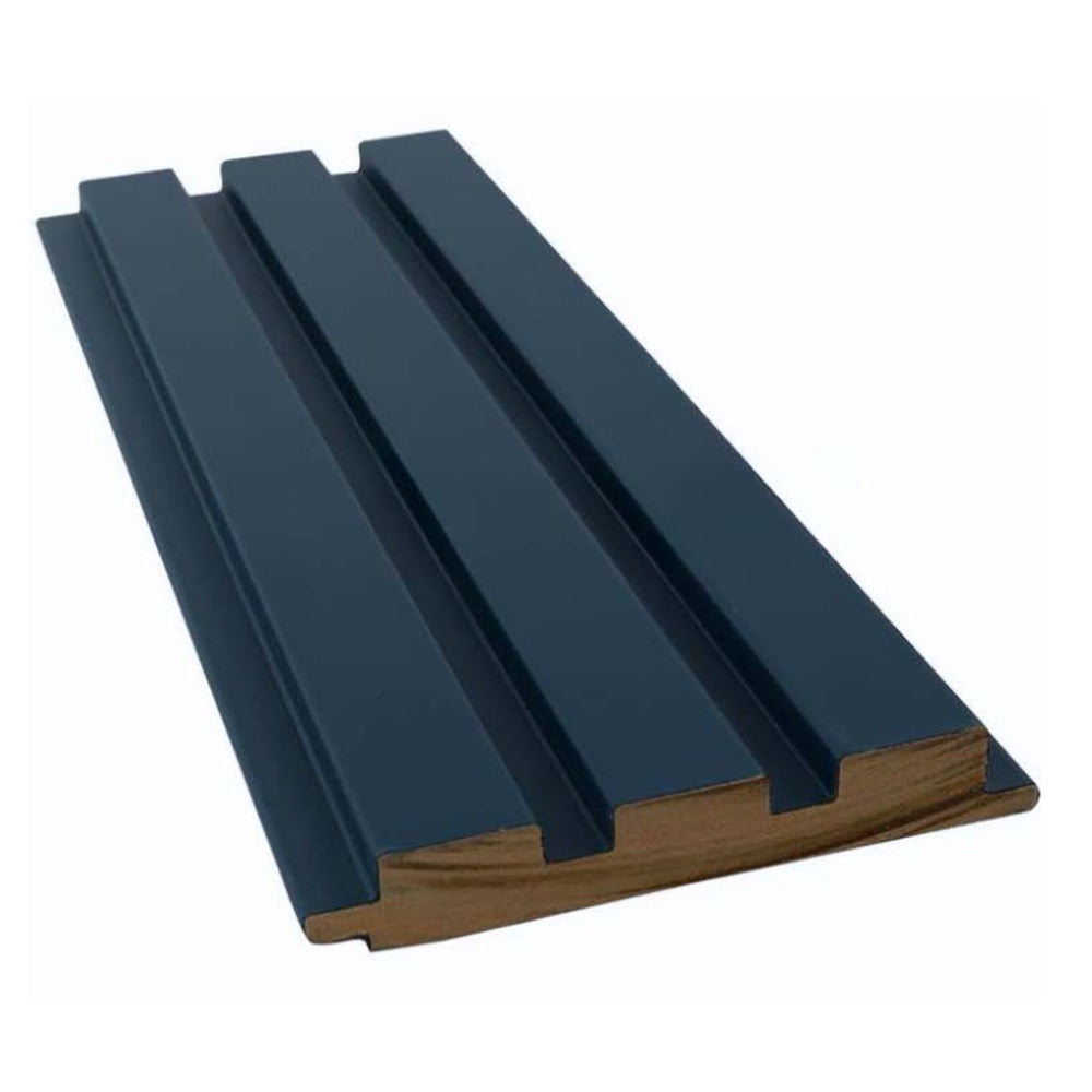MDF Wandpaneel Nevada Marineblau Lamellenoptik 18 x 124 mm 280 cm