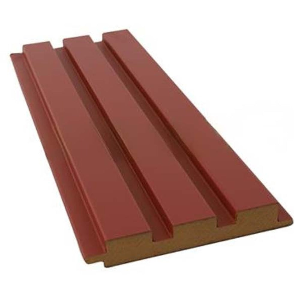 MDF Wandpaneel Nevada Terrakotta Lamellenoptik 18 x 124 mm 280 cm