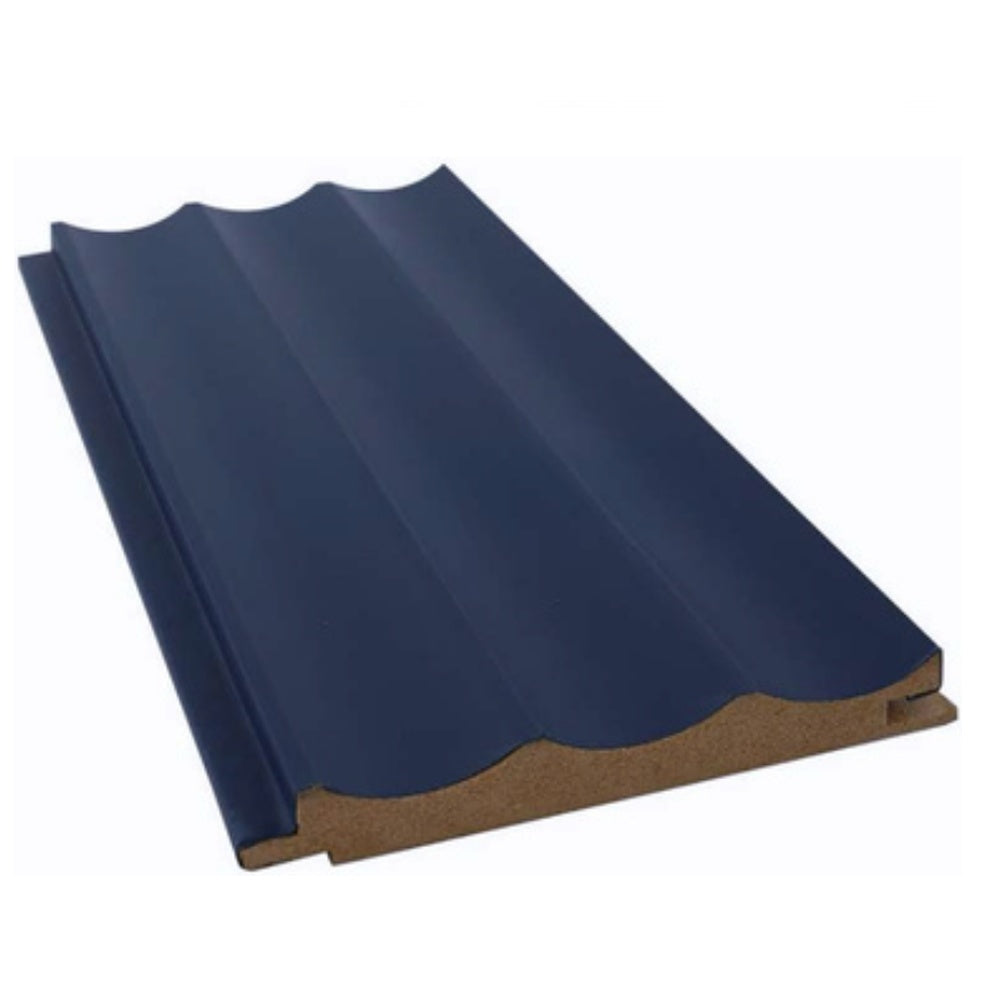MDF Wandpaneel Royal Marineblau Lamellenoptik 16 x 115 mm 280 cm