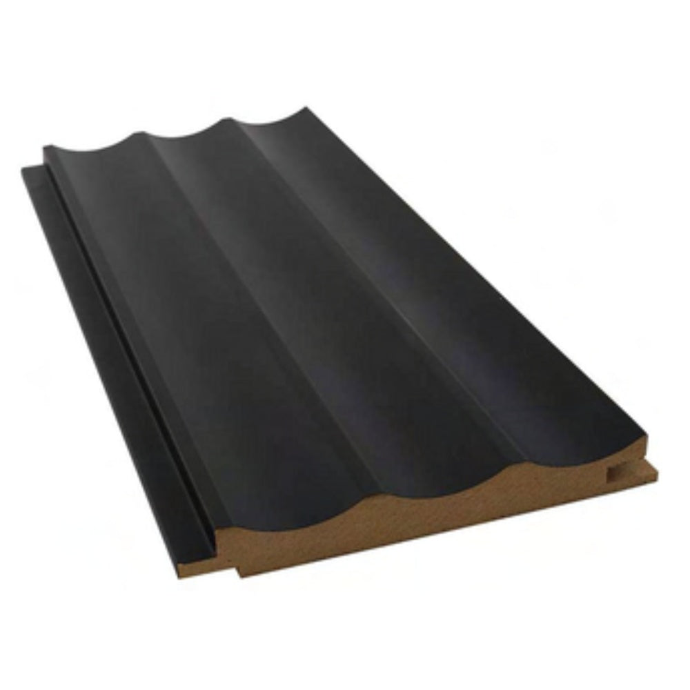 MDF Wandpaneel Royal Schwarz Lamellenoptik 16 x 115 mm 280 cm