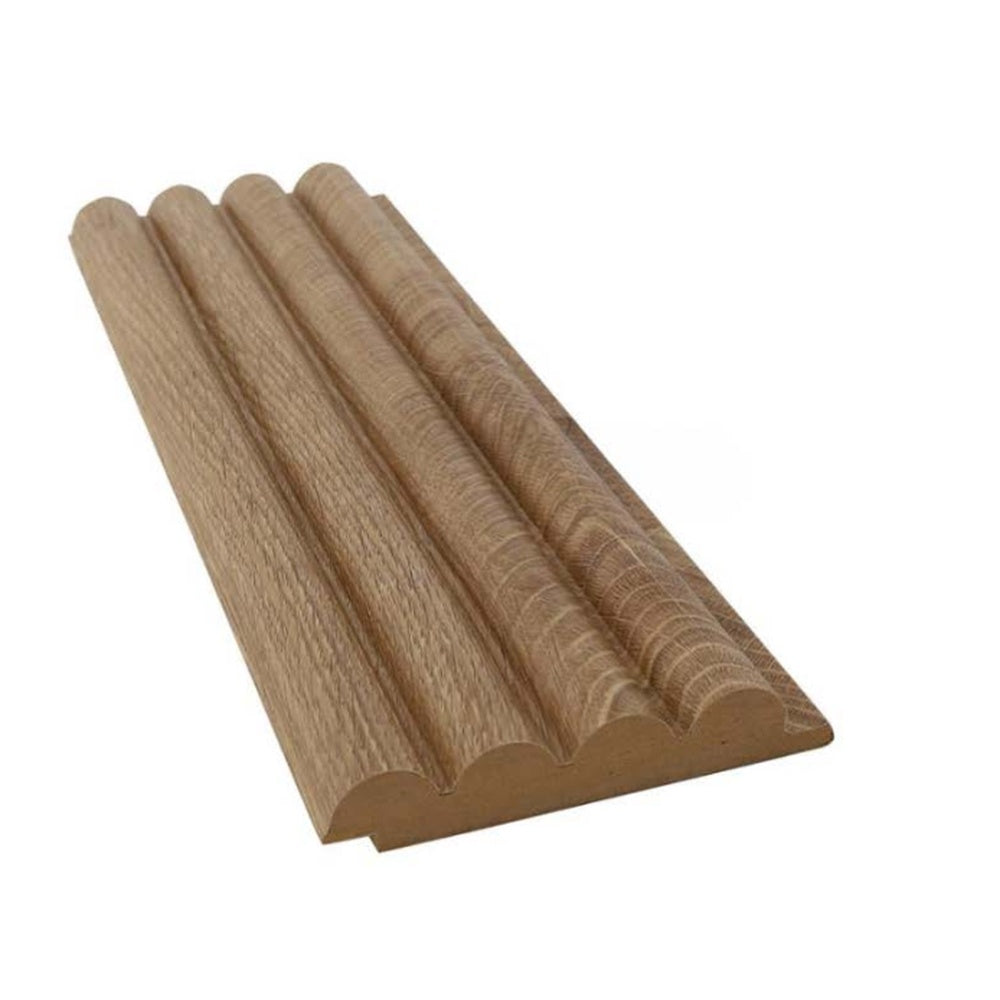 MDF Wandpaneel Vina Honigteak Lamellenoptik 16 x 124 mm 280 cm