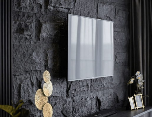 Rock Wandpaneel Schwarz Steinoptik 60 x 120 cm 6 cm 5