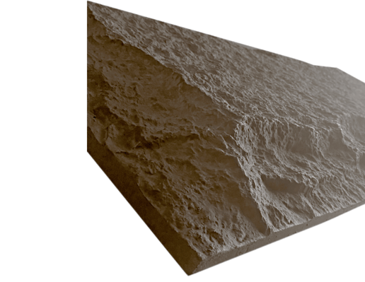 Rock Wandpaneel Dunkelgrau Steinoptik 60 x 120 cm 6 cm 4