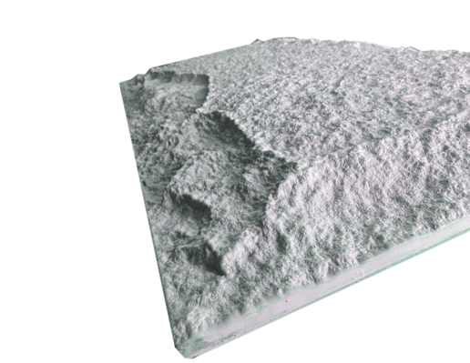 Rock Wandpaneel Weiß Steinoptik 60 x 120 cm 6 cm 4
