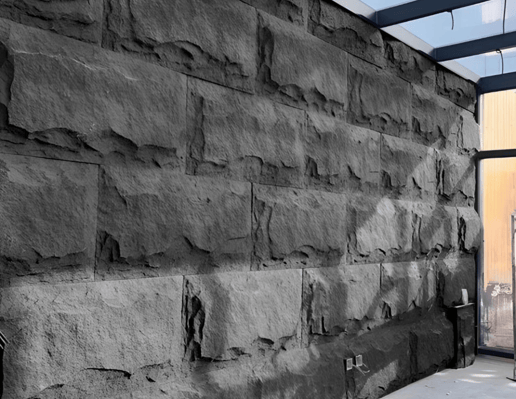 Rock Wandpaneel Anthrazit Steinoptik 60 x 120 cm 6 cm 5